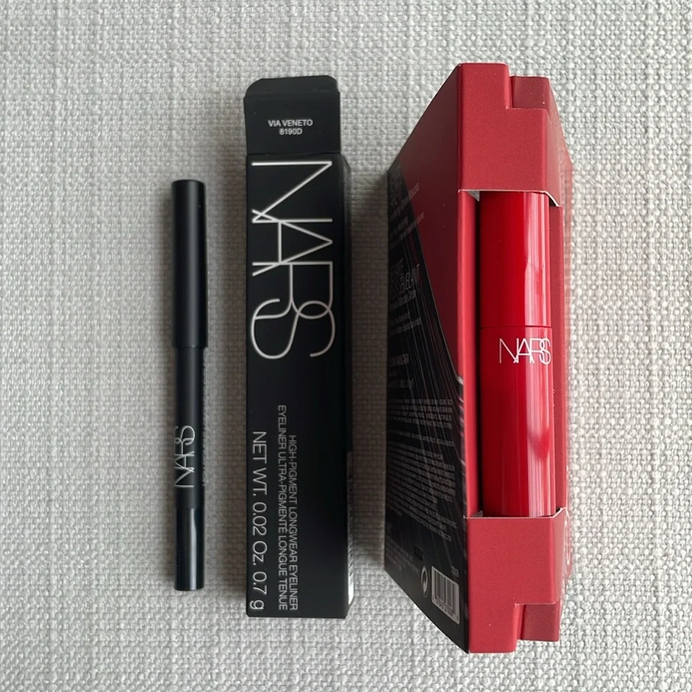 NARS climax mascara + Eyeliner in Via Veneto